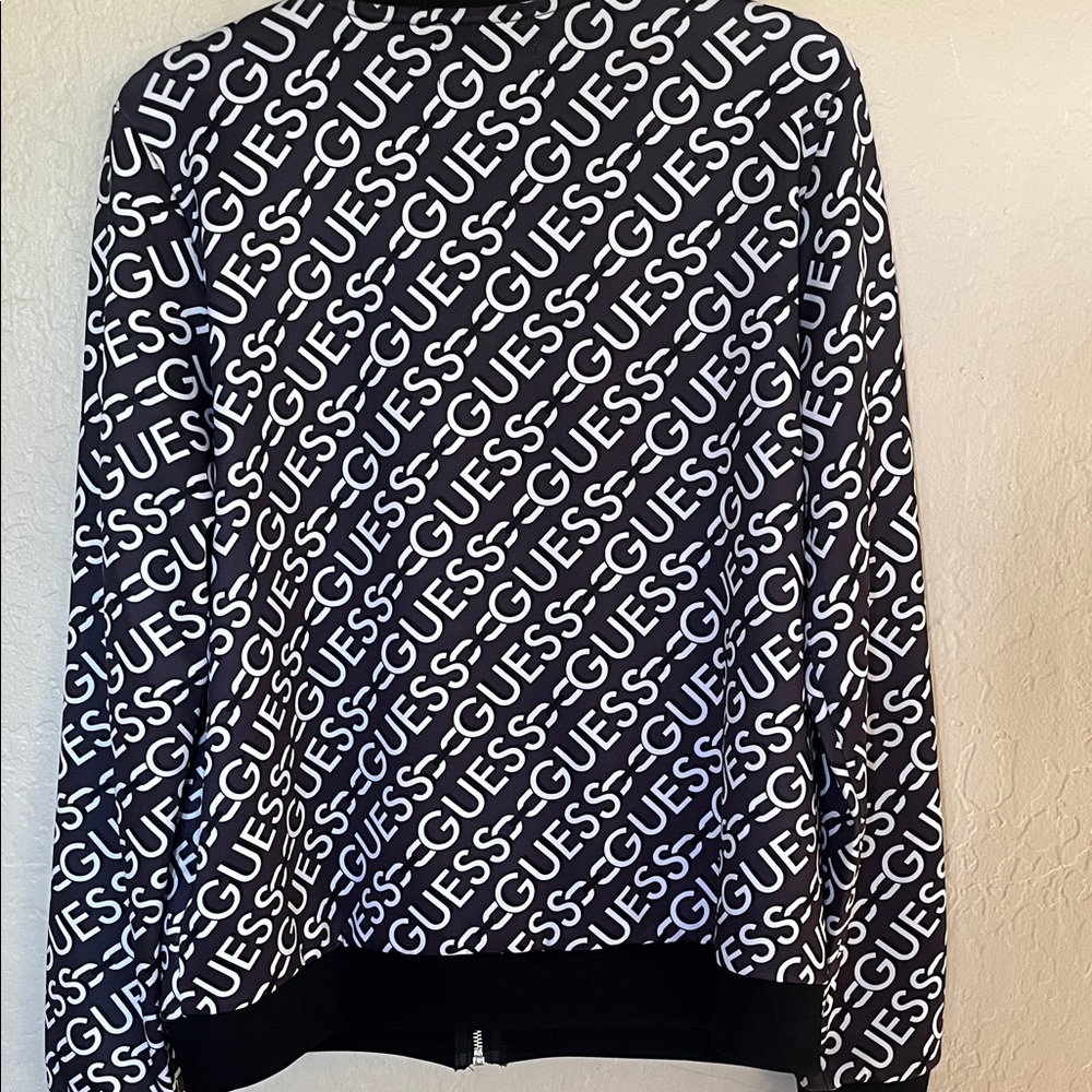 GUESS Monochrome Logo Print Jacket - Picture 5 of 5